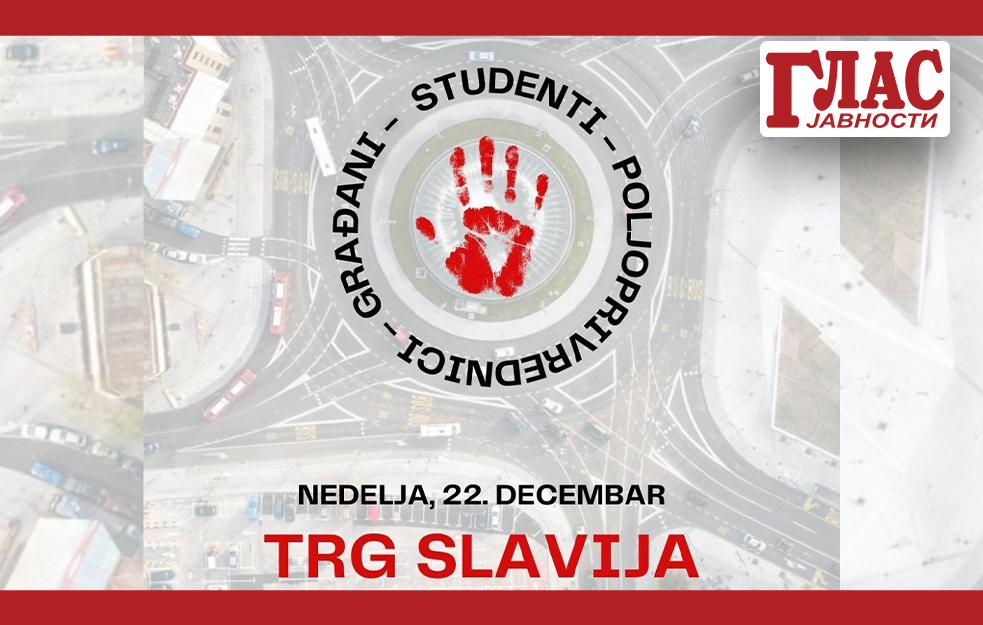 Veliki protest građana, studenata i poljoprivrednika na Slaviji